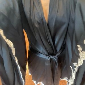 Agent Provocateur satin kimono
